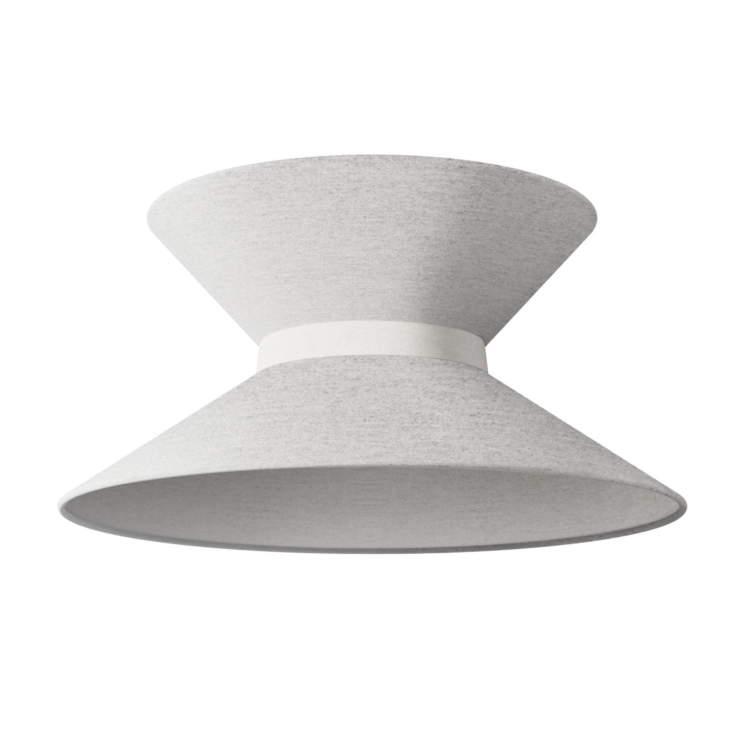 Paralume in tessuto Clessidra per lampada a sospensione - Lana Grigio Chiaro Lana sabbia