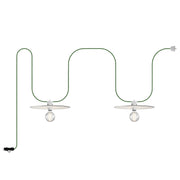 Catenaria Modulair da esterno IP65 portatile con 2 paralumi - Bianco