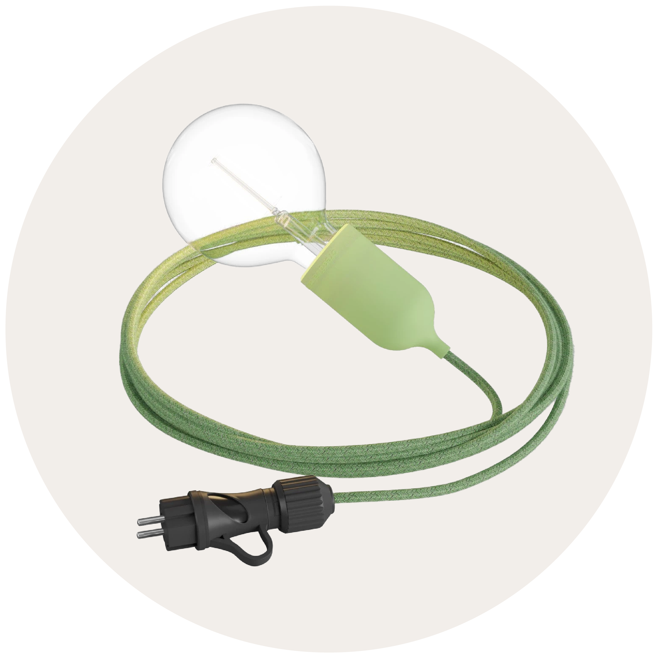 Lampes avec fiche d'extérieur