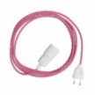 Snake Twisted Plug-in lamp met gekleurde gedraaide textiel kabel