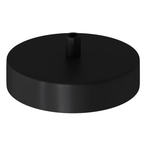 Base lampe diam 120mm NOIR avec contrepoids, anneau latéral et softpad