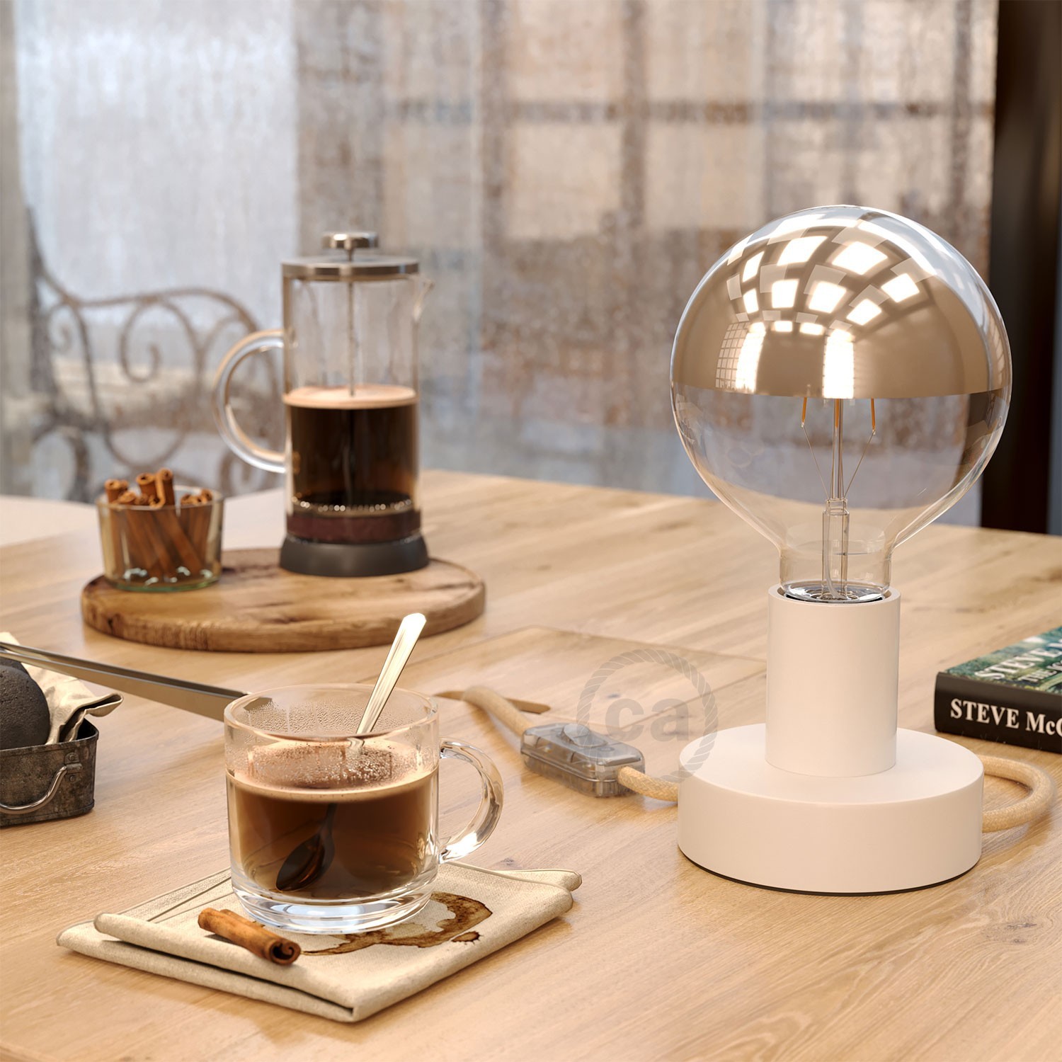Posaluce - Lampe de table en bois Small