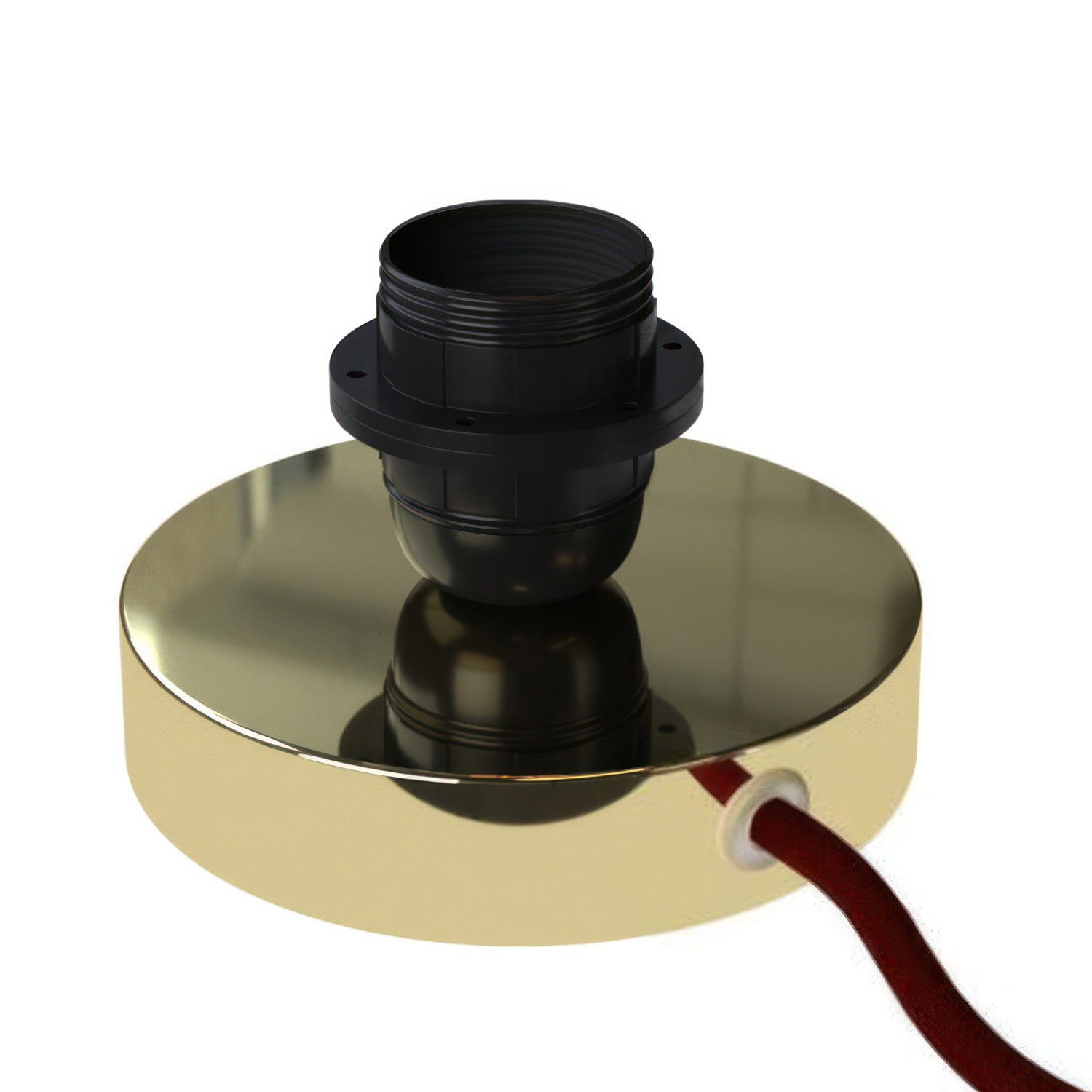 Posaluce pour abat-jour - Lampe de table en métal