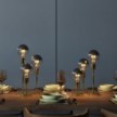 Alzaluce - Lampe de table en métal