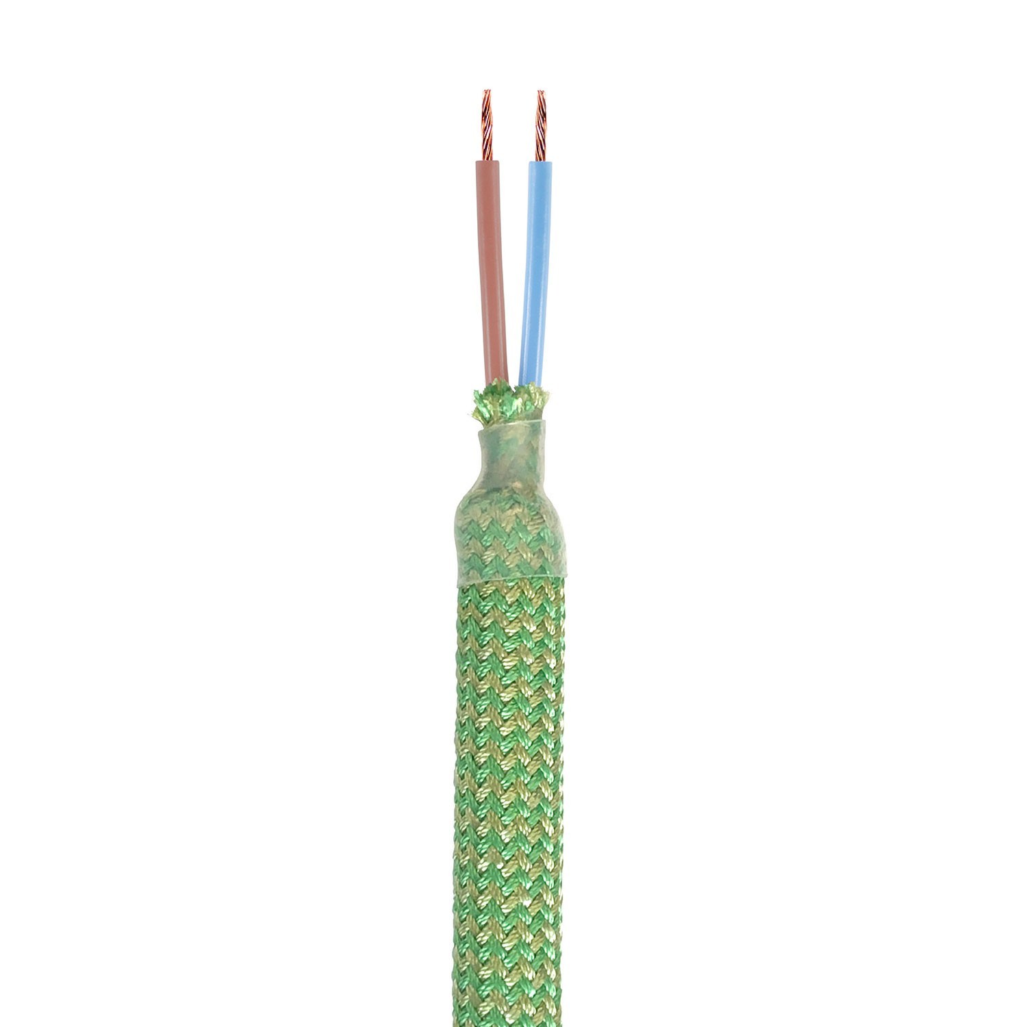 Kit Creative Flex tube flexible recouvert de tissu vert gazon RM77 avec bornes métalliques