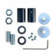 Kit Creative Flex tube flexible recouvert de tissu blue ciel RM76 avec bornes métalliques