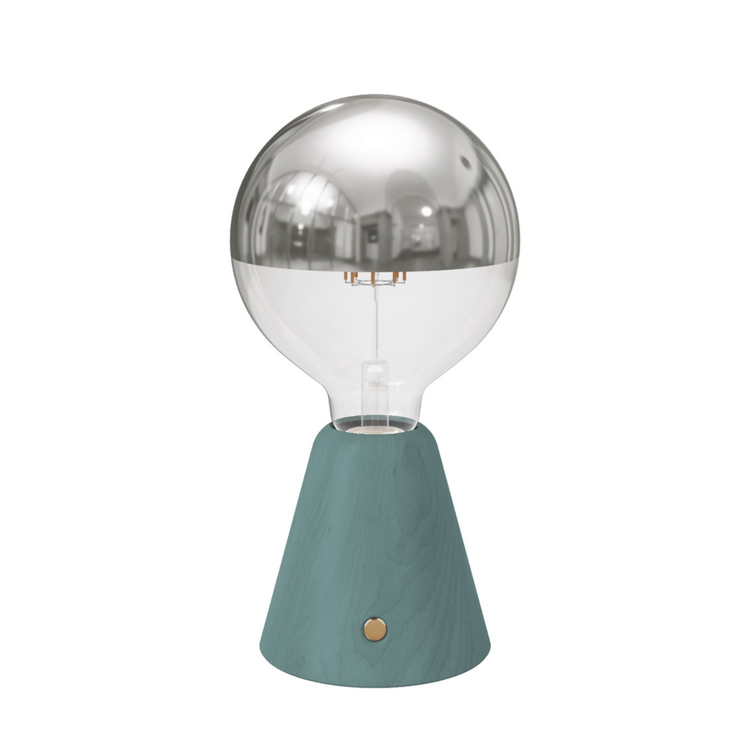 Draagbare en oplaadbare Cabless01 LED-lamp met zilveren Half Sphere lichtbron