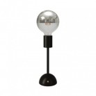 Draagbare en oplaadbare Cabless02 Lamp met zilveren halve gloeilamp