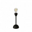 Lampe portative et rechargeable Cabless12 avec ampoule à goutte et arrangement pour abat-jour