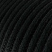 Câble électrique Ultra Soft en silicone recouvert de coton Noir Charbon - RC04 rond 2x0,75mm