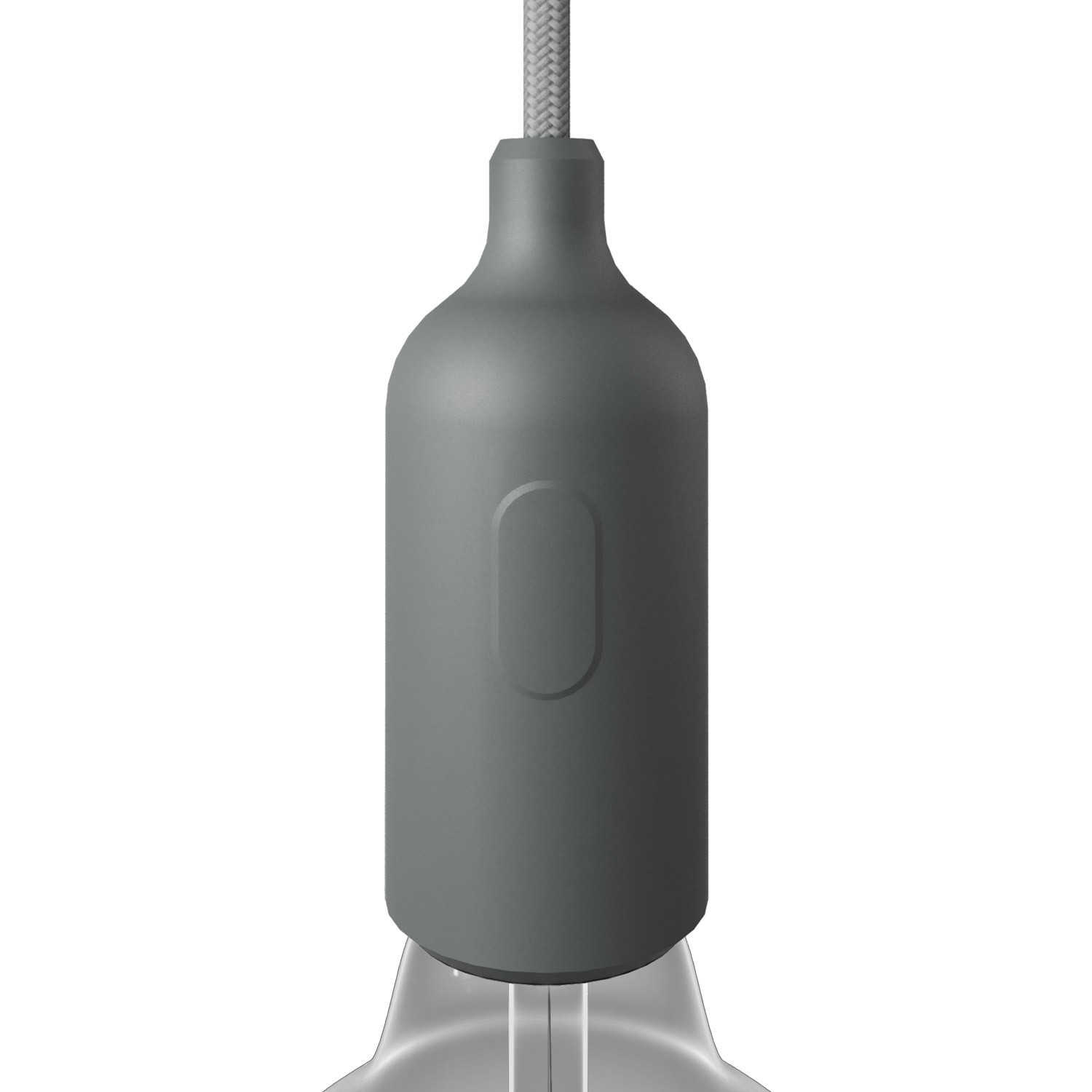 Silicone E27 lamphouderset met schakelaar en verborgen kabelklemmen