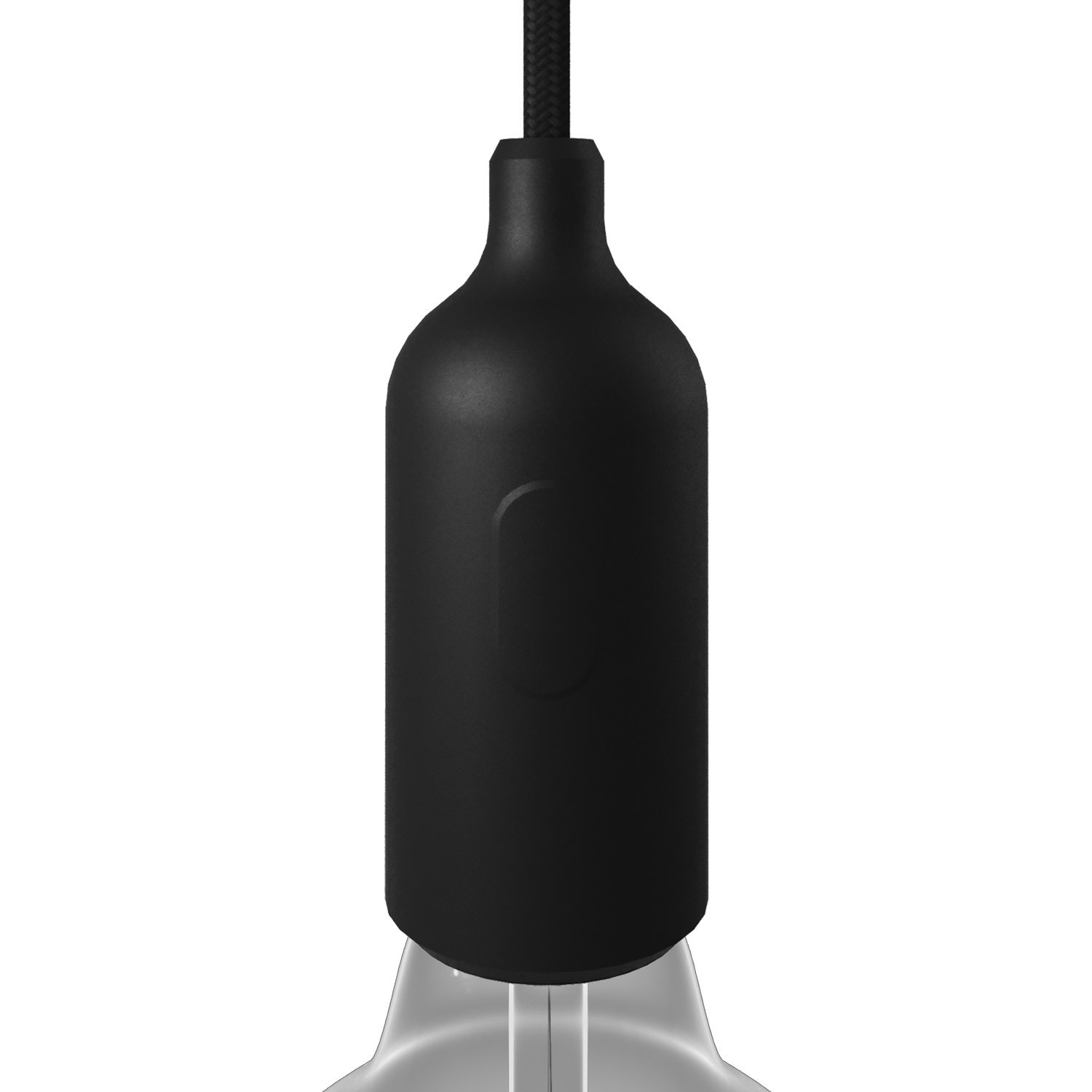 Silicone E27 lamphouderset met schakelaar en verborgen kabelklemmen
