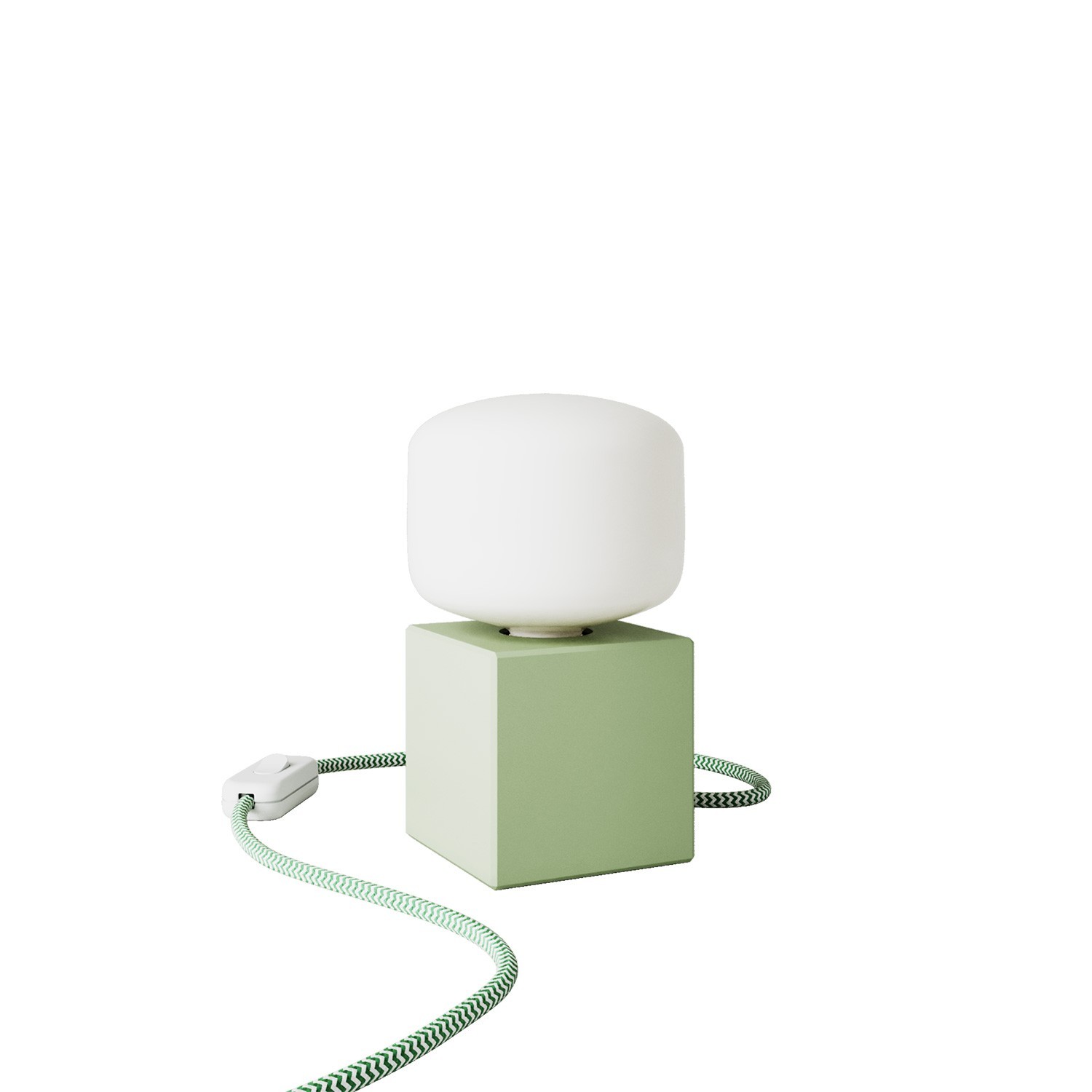 Groene tafellamp - Cubetto