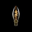 Ampoule dorée LED C01 Carbon Line avec filament en spirale Candle C35 2,5W E14 Dimmable 1800K