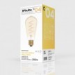 Ampoule dorée LED C04 Carbon Line avec filament en spirale Edison ST64 4W E27 Dimmable 1800K