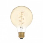 Ampoule dorée LED C06 Carbon Line avec filament en spirale Globe G95 4W E27 Dimmable 1800K