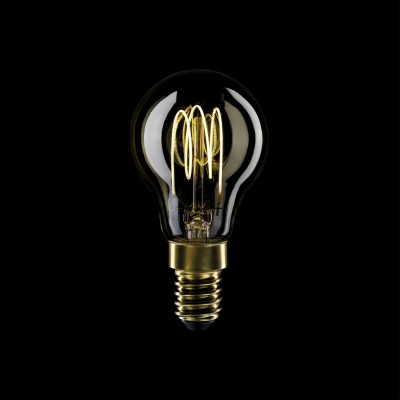 LED Gouden LED Carbon filament lamp C52 Mini Globe G45 3,5W E14 Dimbaar 2700K