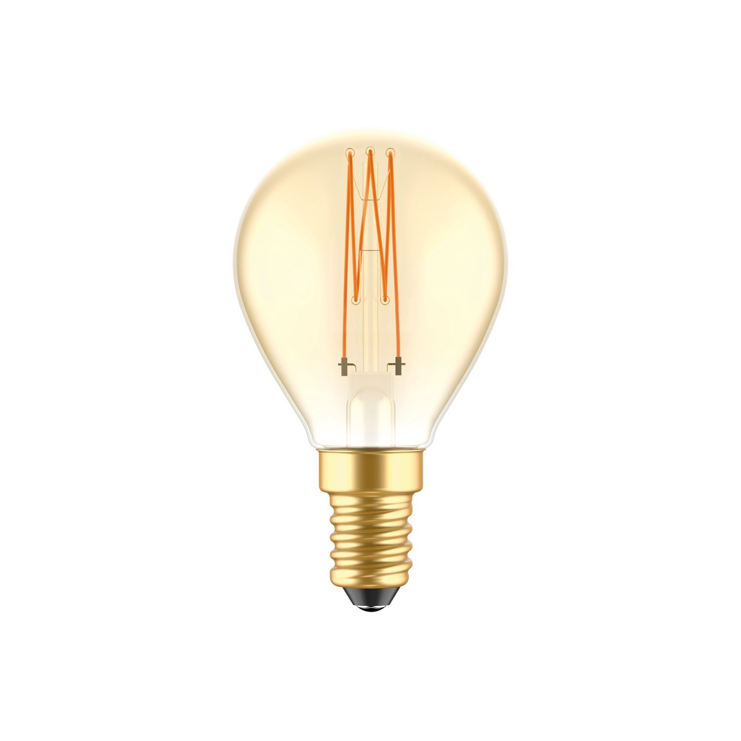 Ampoule dorée LED C52 Carbon Vintage Filament Cage Mini globe G45 3,5W E14 Dimmable 2700K