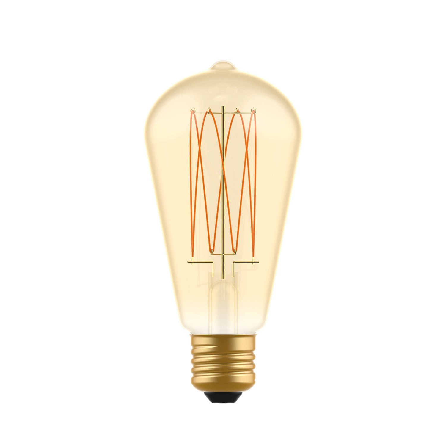Ampoule dorée LED C54 Carbon Line Filament Cage Edison ST64 7W E27 Dimmable 2700K