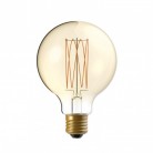 Ampoule dorée LED C55 Carbon Line Filament Cage Globe G95 7W E27 Dimmable 2700K