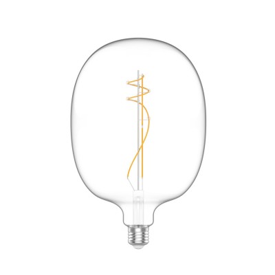 LED lamp in helder glas H01 Ellipse 170 10W E27 Dimbaar 2700K