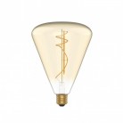 Ampoule dorée LED H06 Cone 140 8,5W E27 Dimmable 2200K