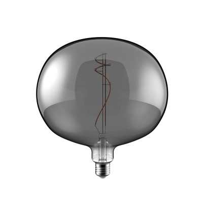 LED lamp in Smoky gefumeerd glas H08 Ellipse 220 10W E27 Dimbaar 1800K
