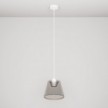 Hanglamp met smoky kegelvormige Ghost lamp