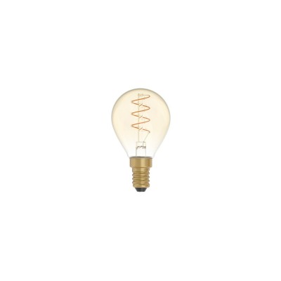 Ampoule dorée LED C02 Carbon Line avec filament en spirale Mini Globe G45 2,5W E14 Dimmable 1800K