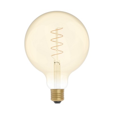 Ampoule dorée LED C07 Carbon Line avec filament en spirale Globe G125 4W E27 Dimmable 1800K