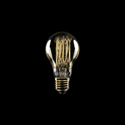 LED Gouden LED Carbon filament lamp C53 Drop A60 7W E27 Dimbaar 2700K