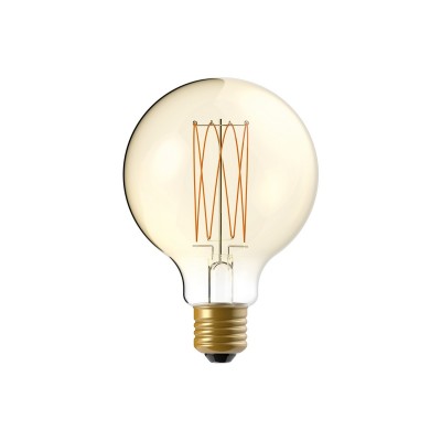 LED Gouden LED Carbon filament lamp C55 Globe G95 7W E27 Dimbaar 2700K