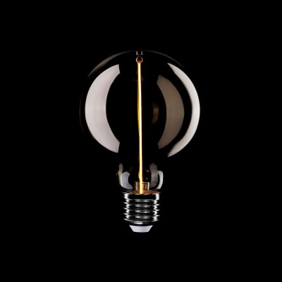 Ampoule LED Smoky Magnétique Deco Line Globe G95 2,2W 60Lm E27 1800K - F04