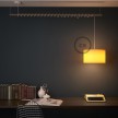 Lampe suspension pour Abat-jour câble textile Effet Soie Opal RH69