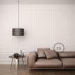 Lampe suspension pour Abat-jour câble textile Effet Soie Opal RH69