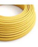 Câble textile Jaune maïs brillant - L'Original Creative-Cables - RM10 rond 2x0,75mm / 3x0,75mm