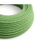 Câble textile Vert pistache coton - L'Original Creative-Cables - RX08 rond 2x0,75mm / 3x0,75mm