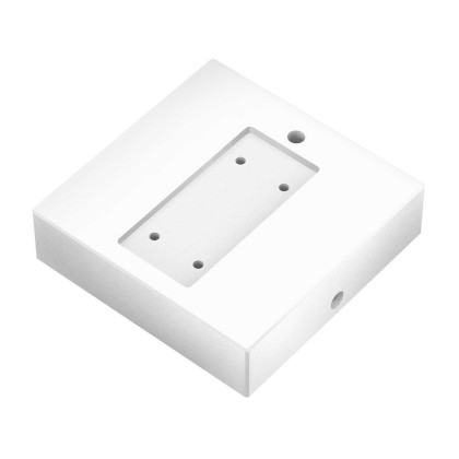 Support carré en bois pour Archet(To) - Blanc