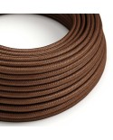 Câble textile Rouille brillant - L'Original Creative-Cables - RM36 rond 3x0.75mm