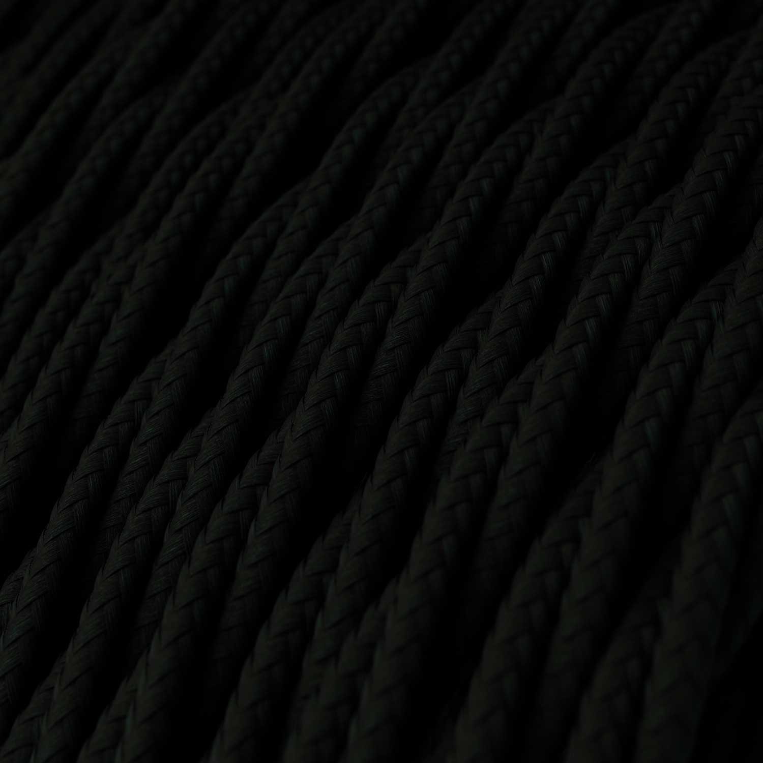 Suspension fabriquée en Italie avec câble textile, abat-jour cage Drop et finition en métal