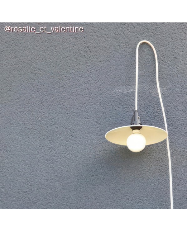 UV-bestendige ronde elektrische kabel met witte SM01 stoffen voering voor buitengebruik - Compatibel met Eiva Outdoor IP65