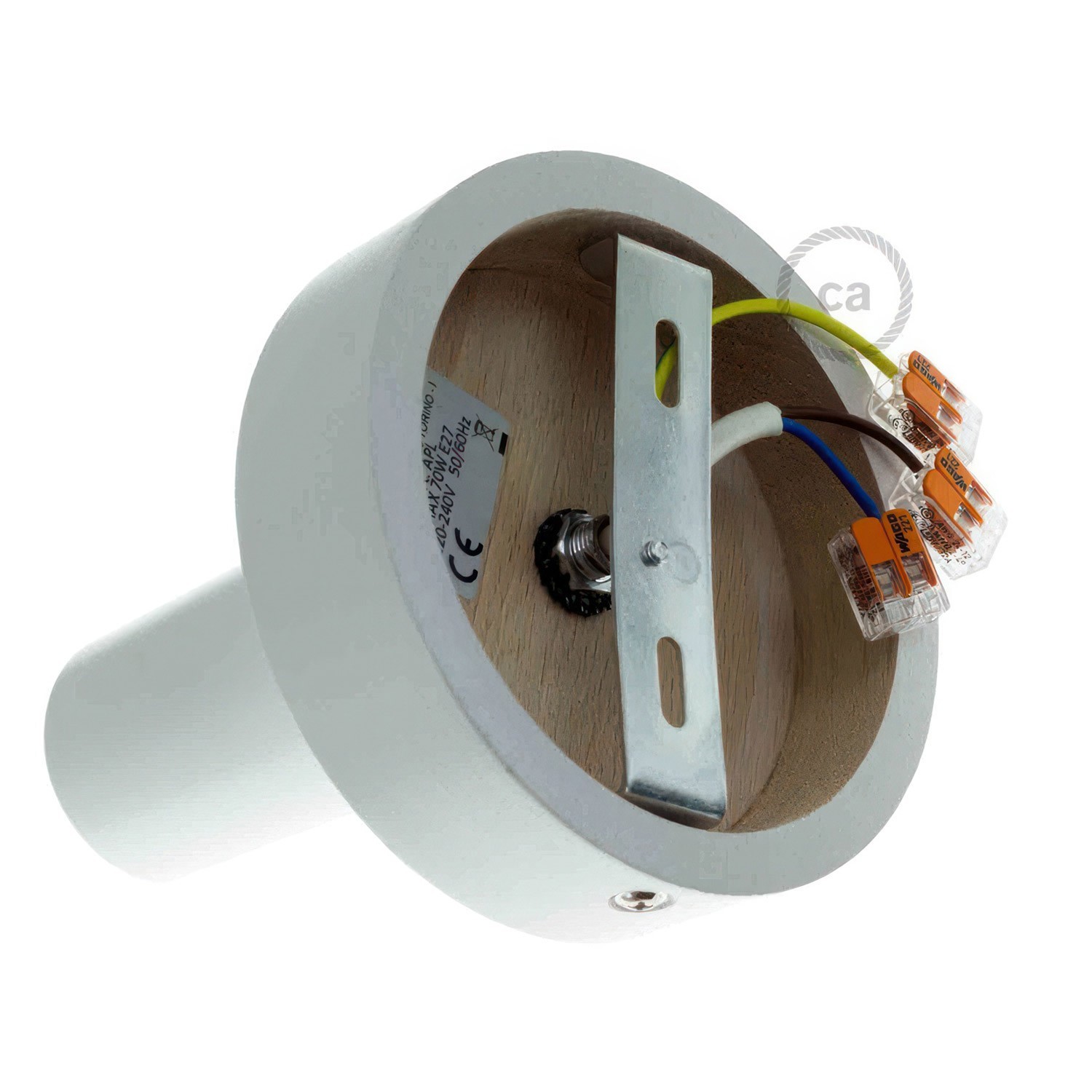Fermaluce Wood M, houten wand- of plafondlamp