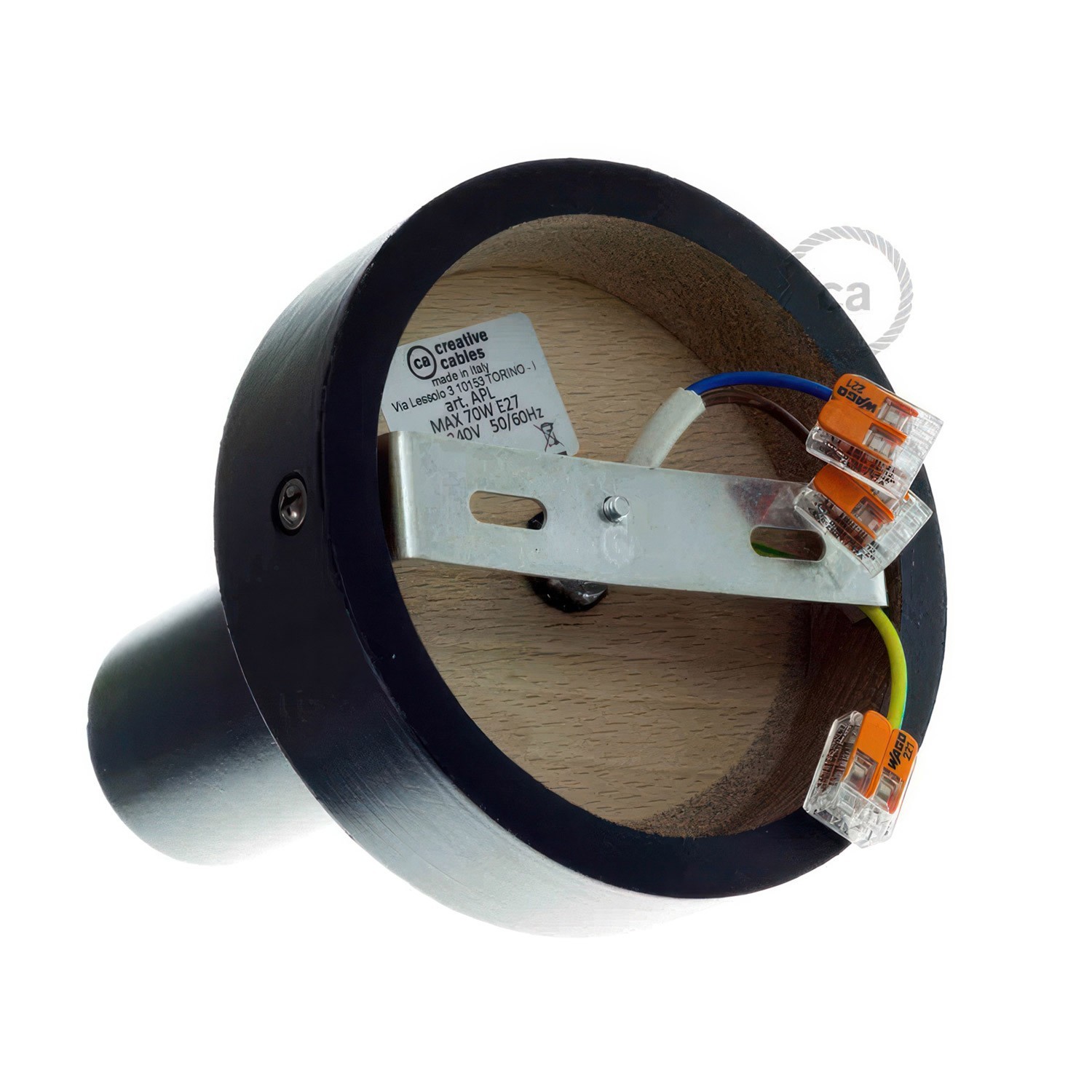Fermaluce Wood M, houten wand- of plafondlamp
