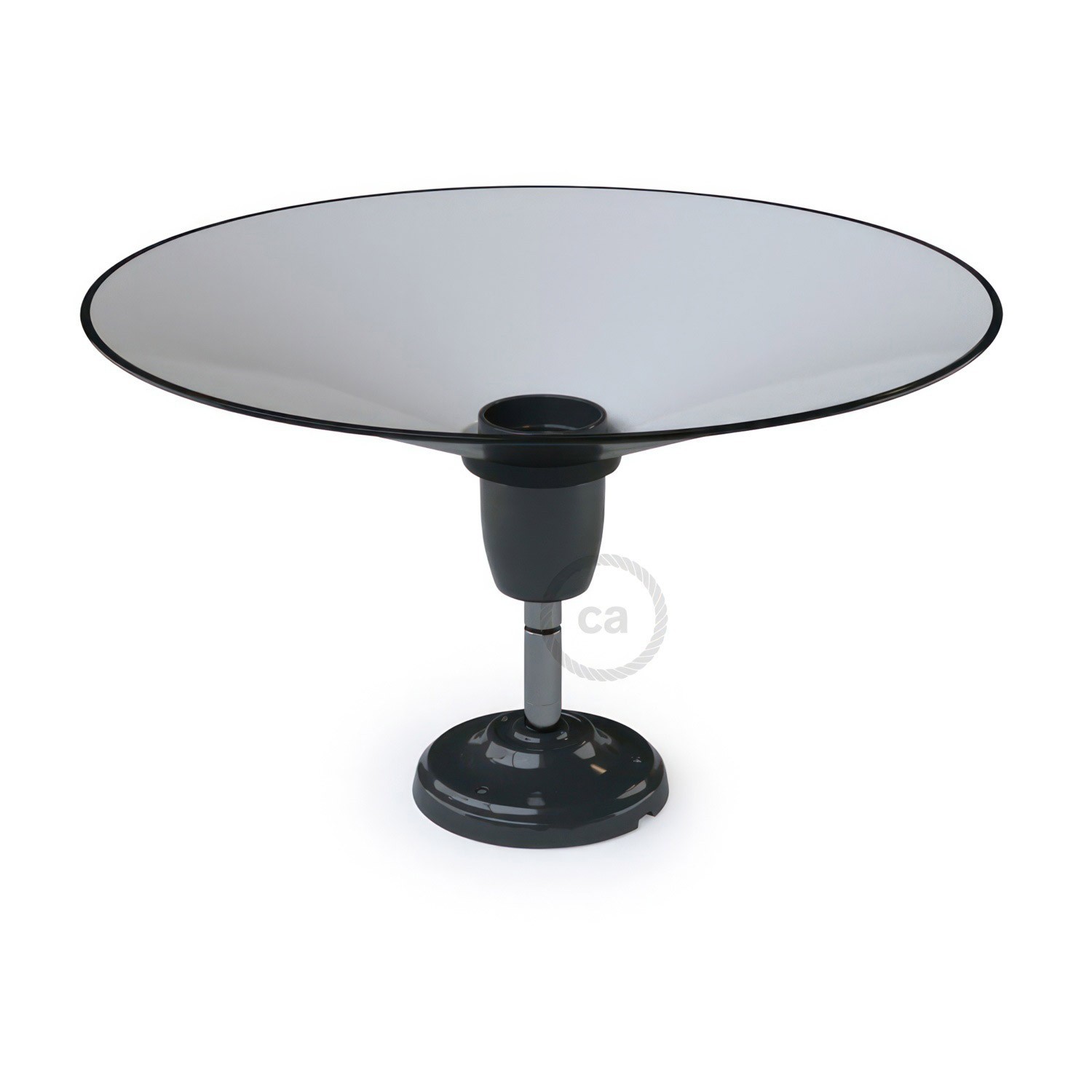 Fermaluce 90° met Swing-lampenkap, verstelbare porseleinen wand- of plafondlamp