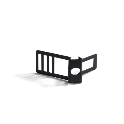 Clips passe-câbles métalliques pour cordon 16mm diamètre - Noir