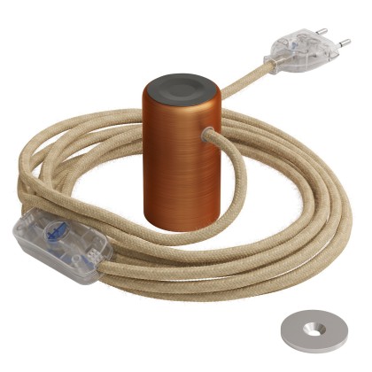 Magnetico®-Plug Elégant, porte-lampe magnétique prêt à l'emploi - Cuivre satiné