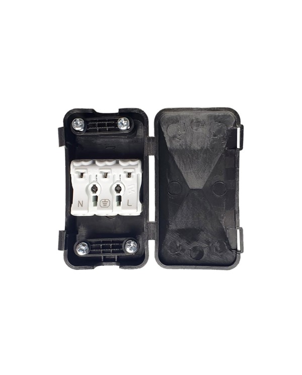 Kit de raccordement avec boîte de protection pour câbles et double serre-câble
