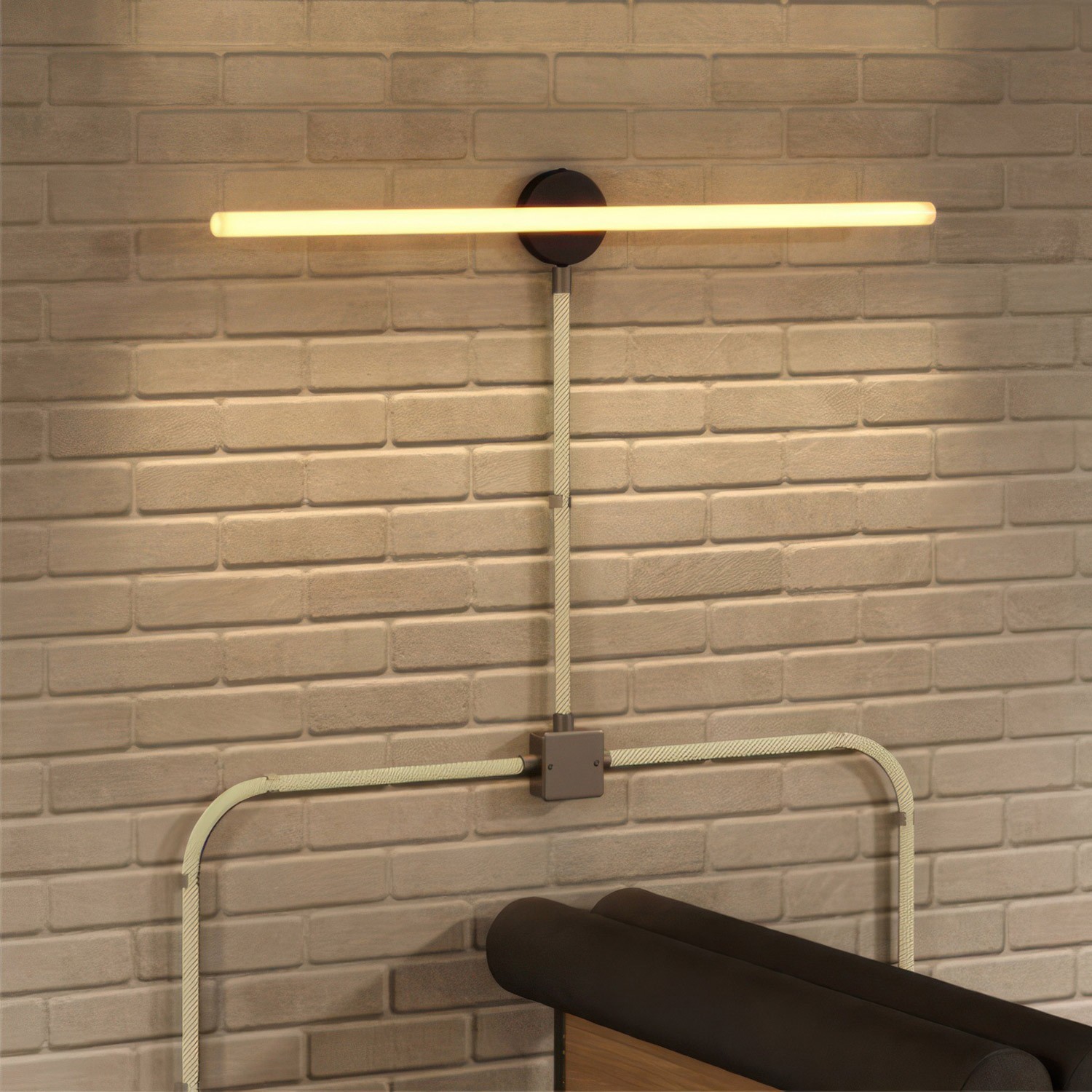 Design flexibele elektrabuis met jute stof omweven - Creative-Tube Jute RN06 20mm