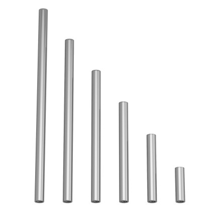 Metalen verlengbuis voor hang- of tafellampen - chroom