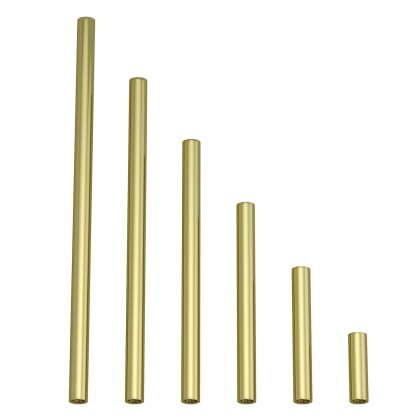 Metalen verlengbuis voor hang- of tafellampen - messing